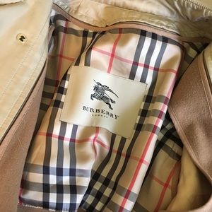 AUTH Burberry Annise Wool Lined Trench Coat